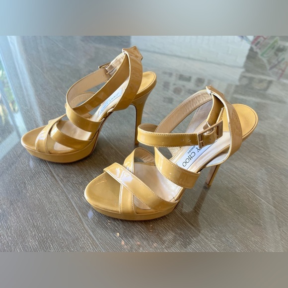 Jimmy Choo Patent Leather Sandals - Picture 2 of 14